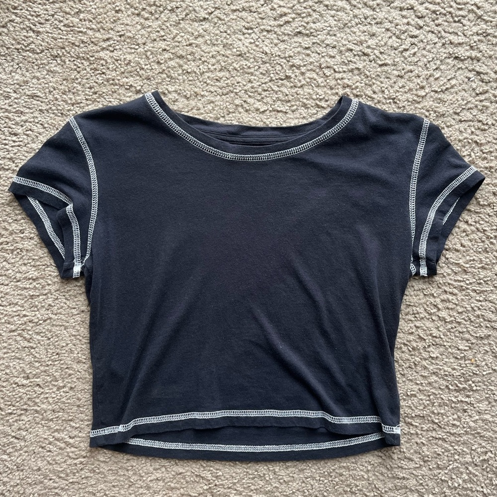 Splendid By Sundown Black Tee